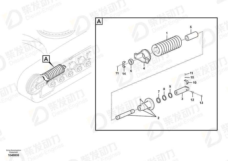 VOLVO Valve 14630785 Drawing