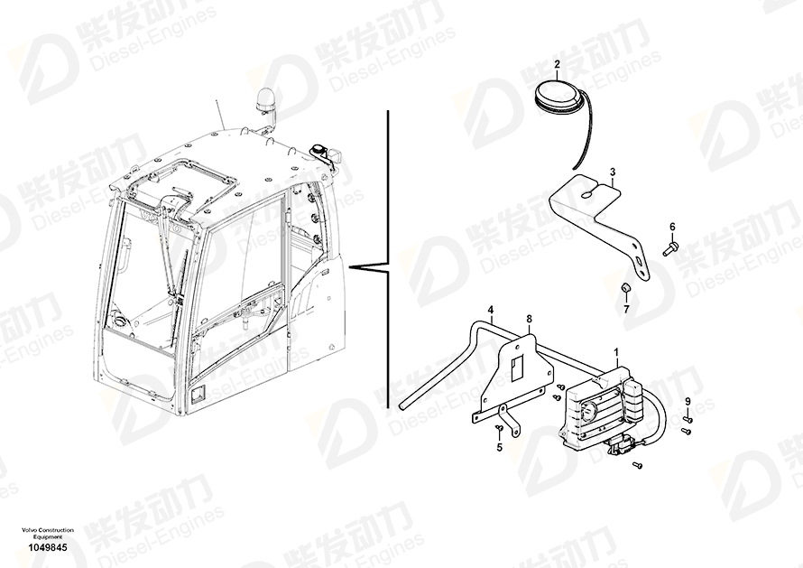 VOLVO Plug 11428143 Drawing