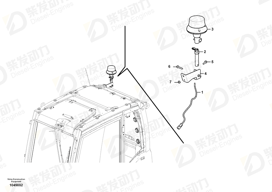 VOLVO Cable harness 14686498 Drawing VOLVO Cable harness 14686498 Drawing