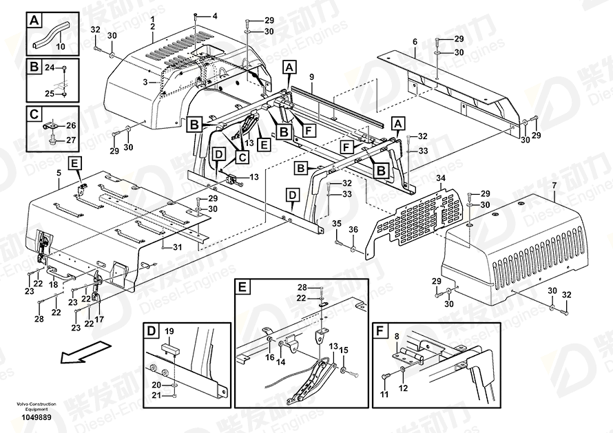 VOLVO Cover 14684444 Drawing