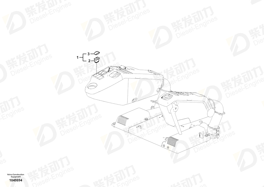 VOLVO Switch 14607135 Drawing