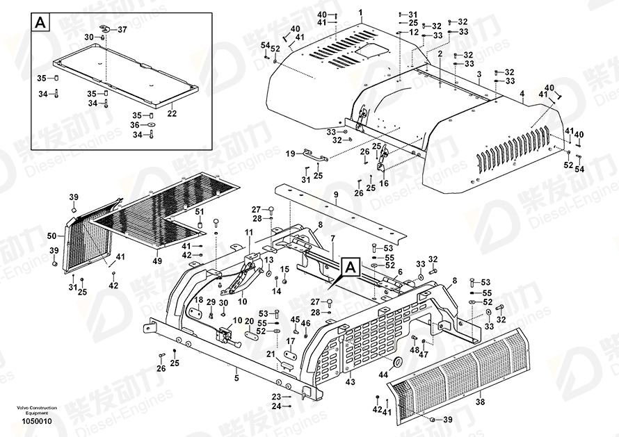 VOLVO Clamping plate 14512713 Drawing