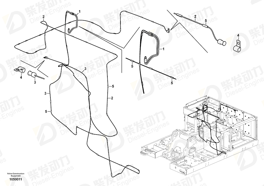 VOLVO Cable harness 16808485 Drawing