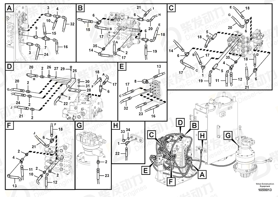 VOLVO Adapter 14536105 Drawing