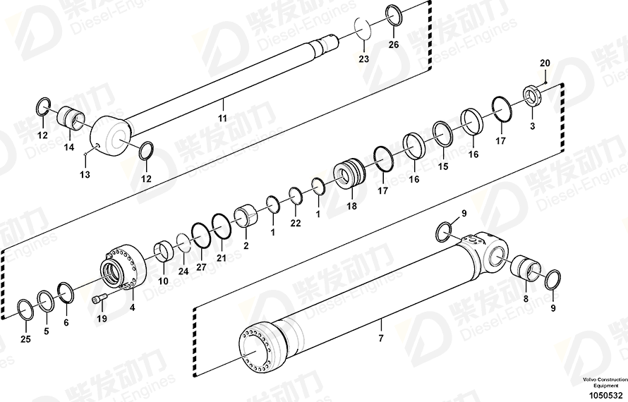 VOLVO O-ring 13960198 Drawing