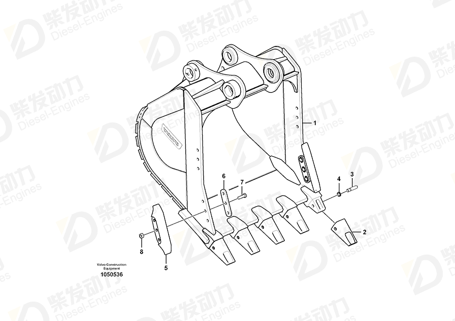 VOLVO Plate 14537760 Drawing