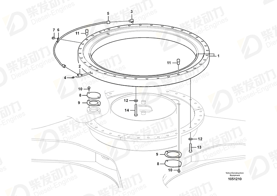 VOLVO Hexagon screw 978953 Drawing VOLVO Hexagon screw 978953 Drawing