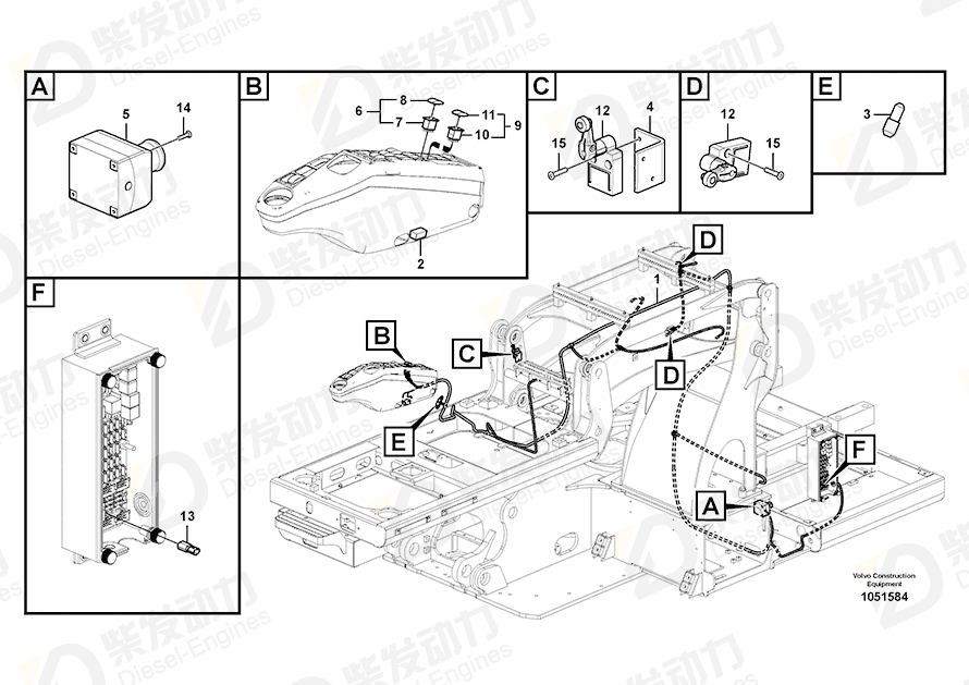 VOLVO Rocker arm 15014669 Drawing