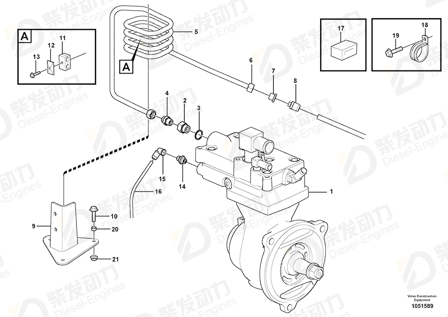 VOLVO Bracket 11197970 Drawing