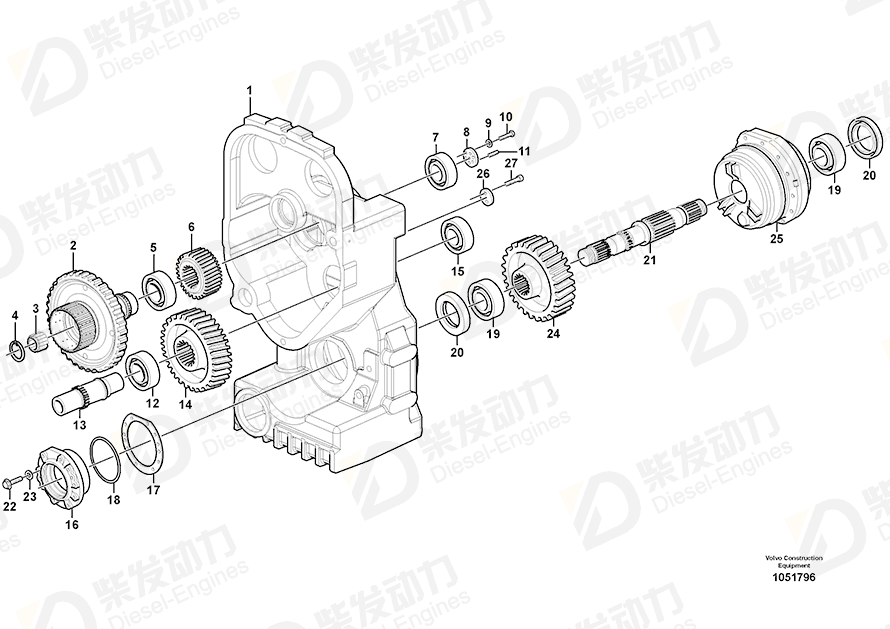 VOLVO Roller bearing 184810 Drawing VOLVO Roller bearing 184810 Drawing