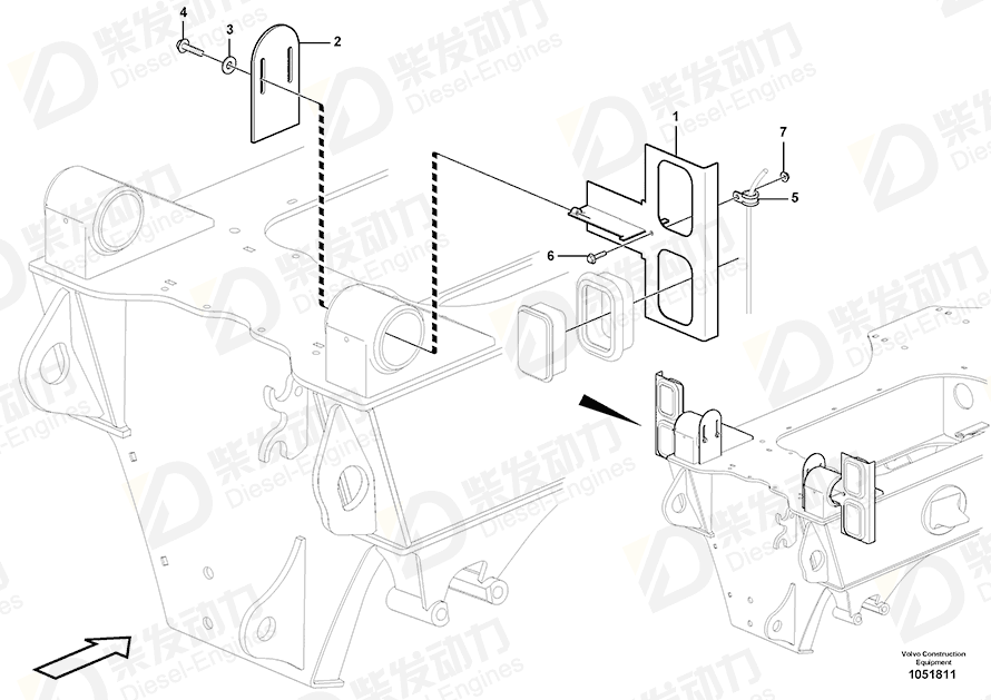 VOLVO Lamp Bracket 15116949 Drawing VOLVO Lamp Bracket 15116949 Drawing