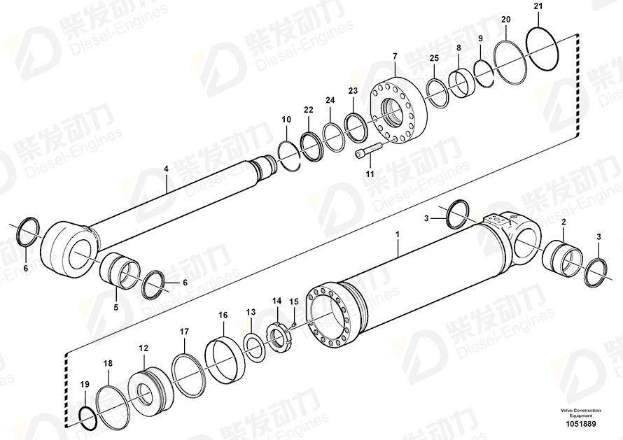 VOLVO Hex. socket screw SA9016-22219 Drawing