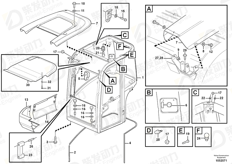 VOLVO Ball stud 15204969 Drawing