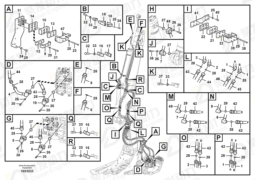 VOLVO Hexagon screw 992568 Drawing VOLVO Hexagon screw 992568 Drawing
