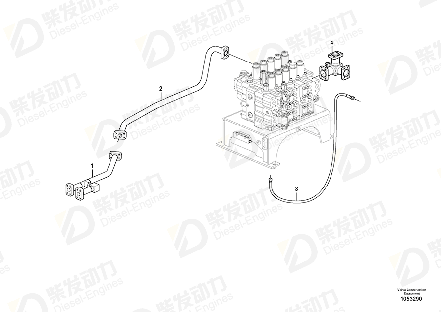 VOLVO Pipe 14503514 Drawing