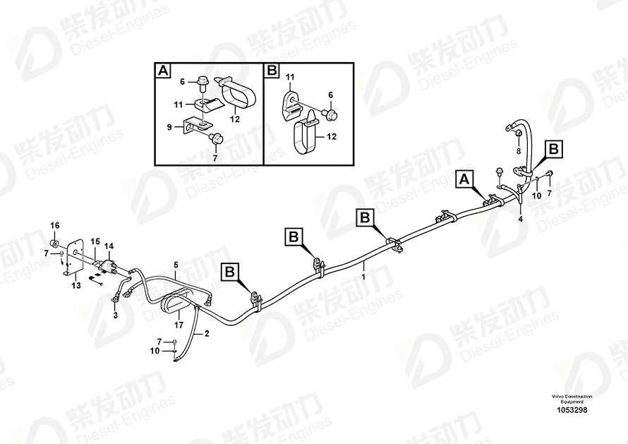 VOLVO Bracket 14642221 Drawing