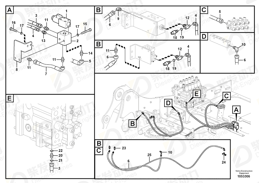 VOLVO Block 14556273 Drawing