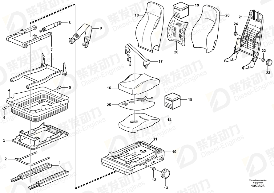 VOLVO Mounting kit 11709936 Drawing VOLVO Mounting kit 11709936 Drawing