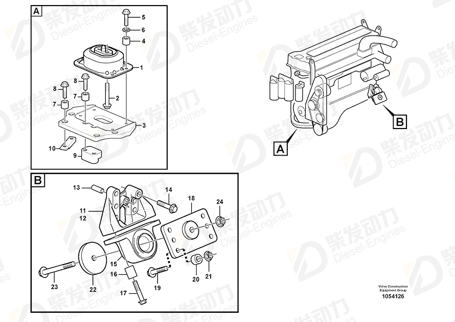 VOLVO Flange screw 13965195 Drawing