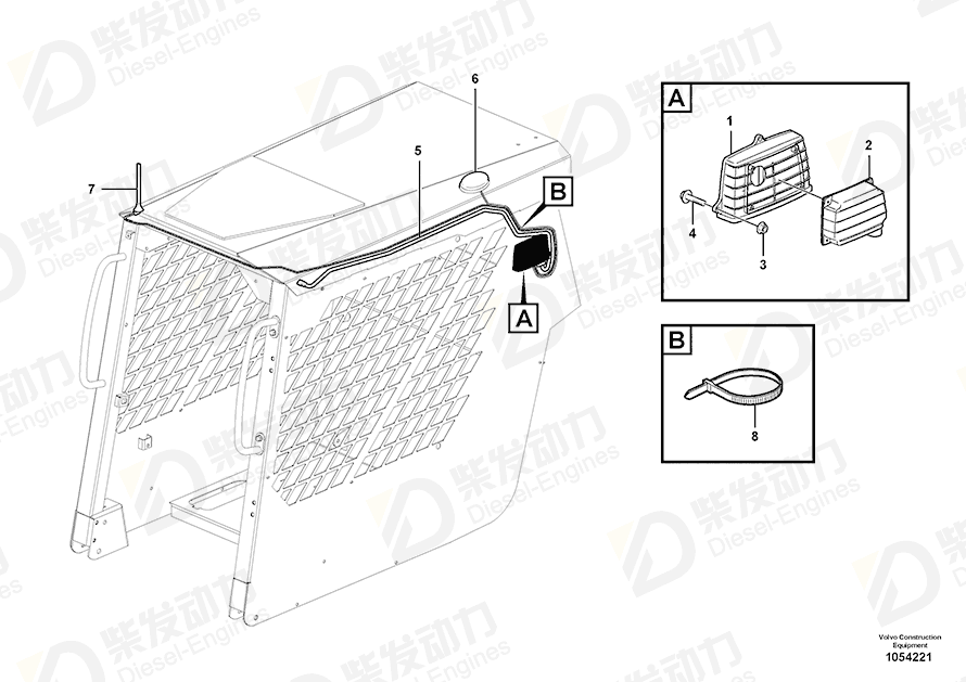 VOLVO Antenna 11429264 Drawing