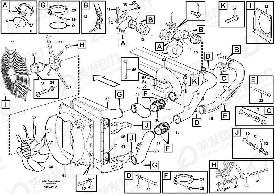 VOLVO Fan motor retainer 11192979 Drawing VOLVO Fan motor retainer 11192979 Drawing