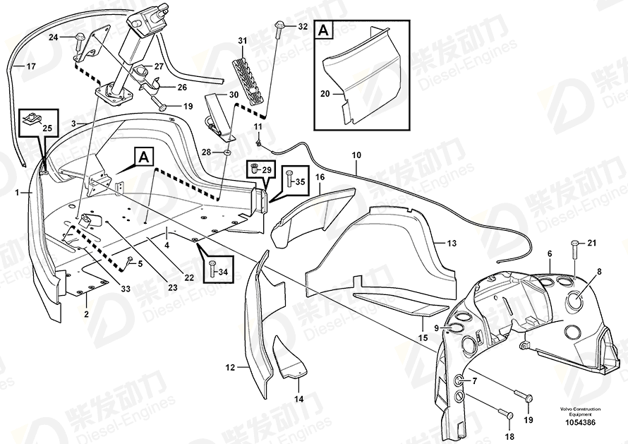 VOLVO Six point socket screw 981635 Drawing VOLVO Six point socket screw 981635 Drawing