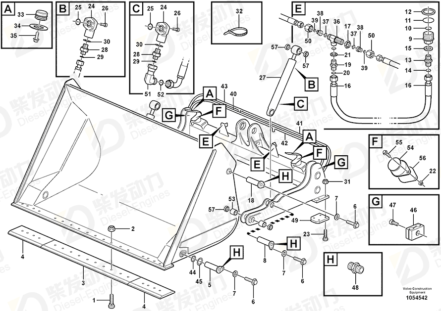 VOLVO Cable tie 4881439 Drawing