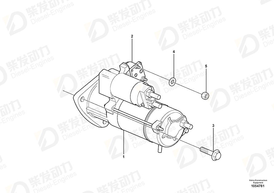 VOLVO Starter apparatus 21306350 Drawing