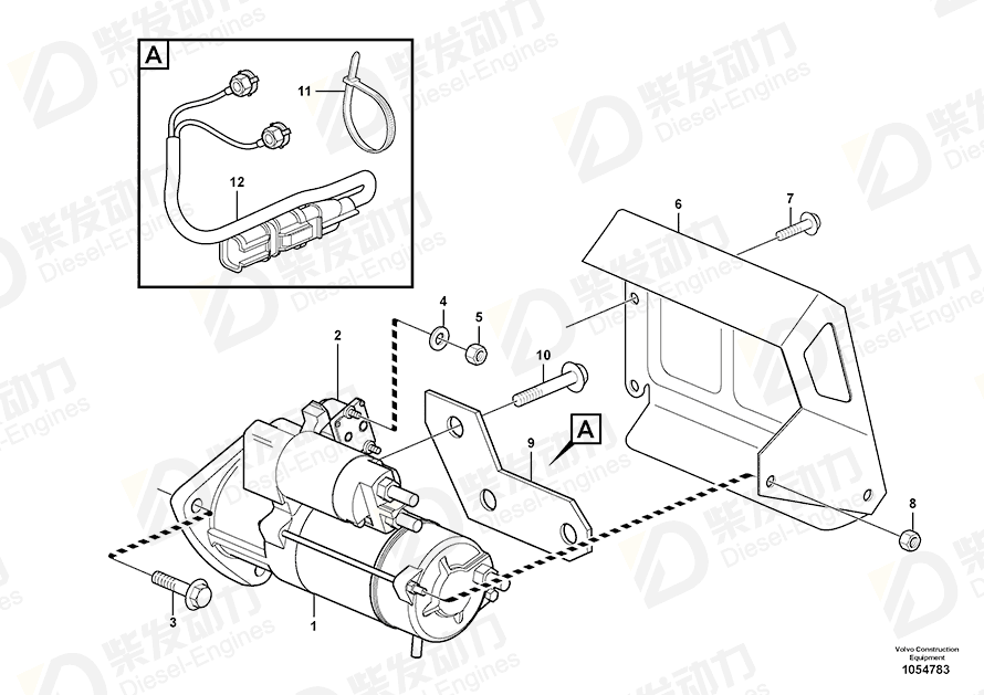 VOLVO Hexagon screw 20933391 Drawing