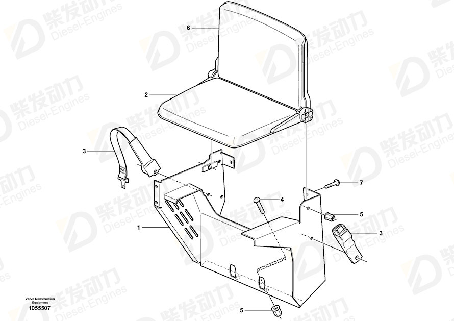 VOLVO Bracket 15171075 Drawing