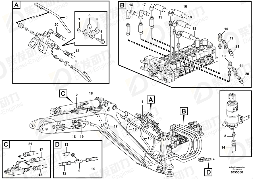 VOLVO T-nipple 936798 Drawing