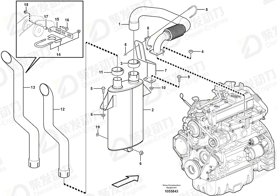 VOLVO Clamp 981282 Drawing