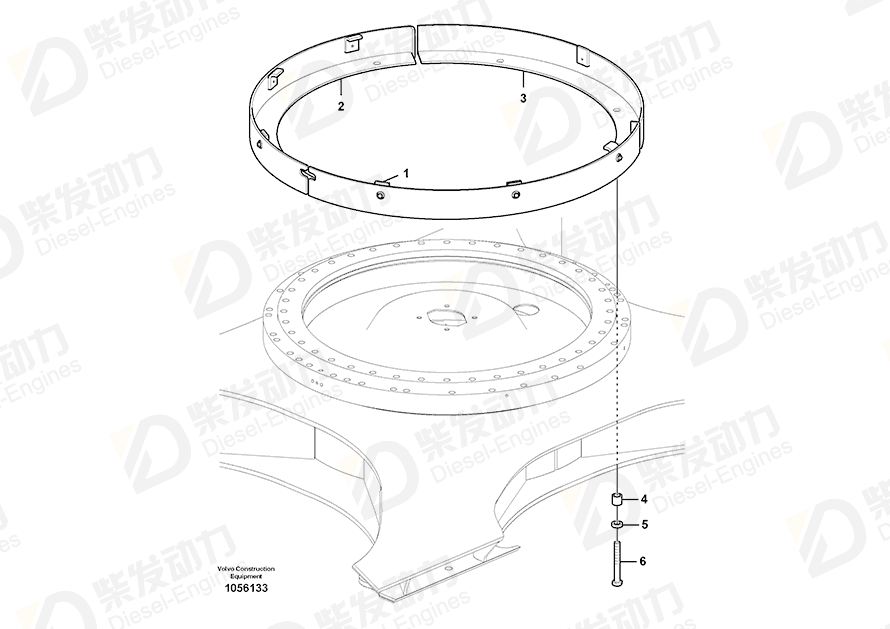 VOLVO Cover 14550132 Drawing