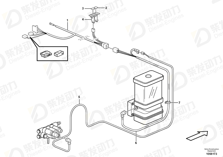 VOLVO Cable harness 15142816 Drawing