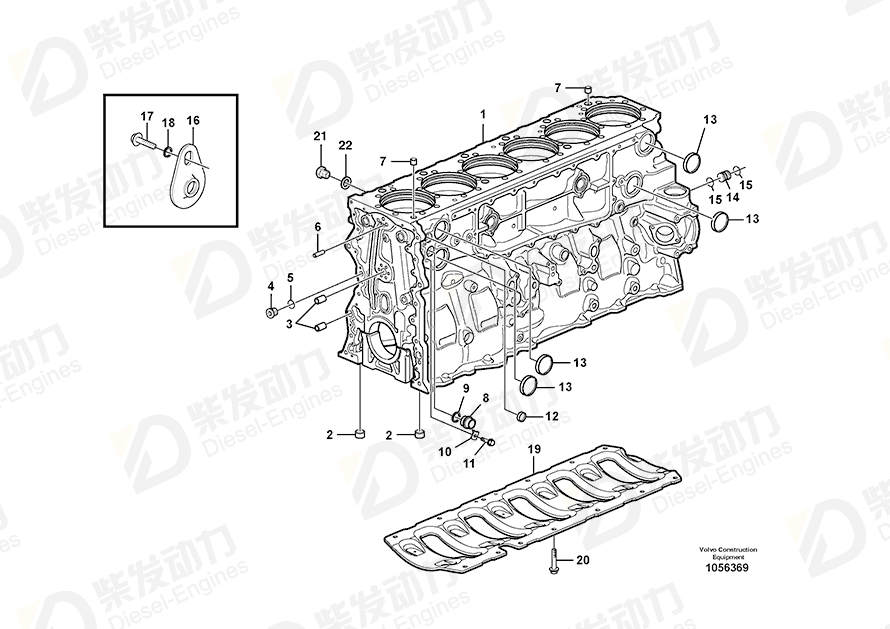 VOLVO Plug 13968610 Drawing