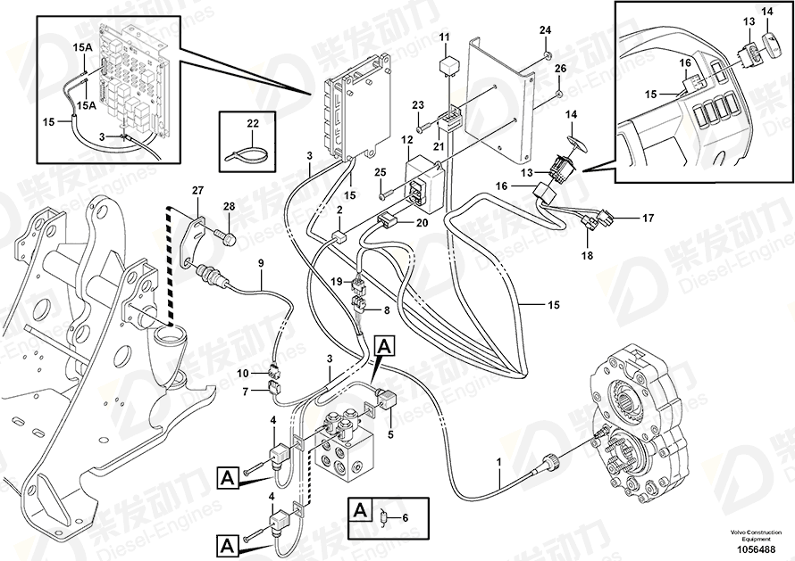 VOLVO Housing 964198 Drawing