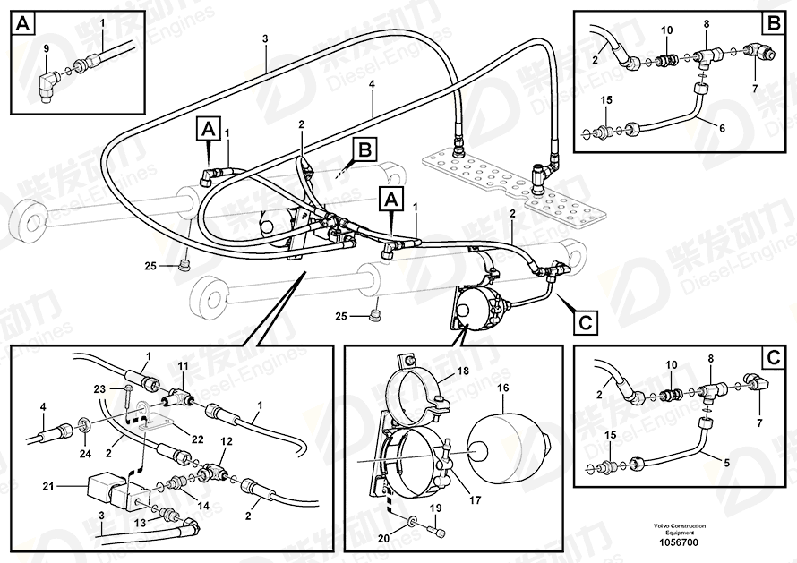 VOLVO T-nipple 13933912 Drawing