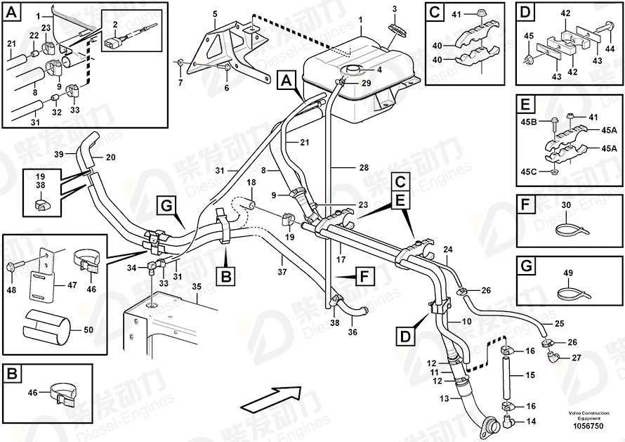 VOLVO Bracket 11115290 Drawing