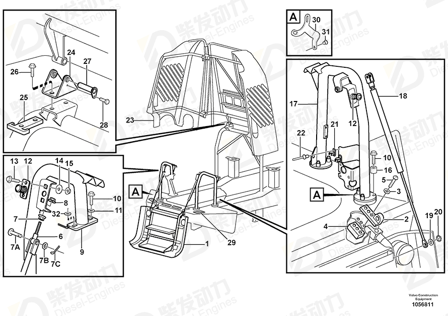 VOLVO Slip protection 11115741 Drawing