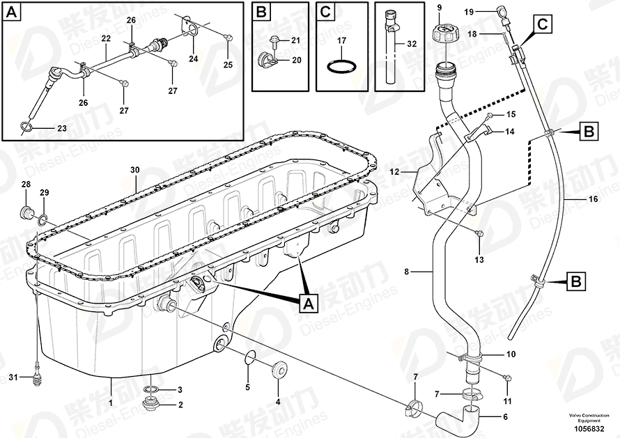 VOLVO Bracket 15124487 Drawing