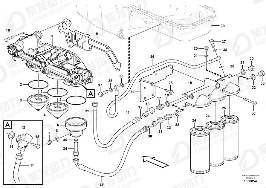 VOLVO Cover 17417260 Drawing