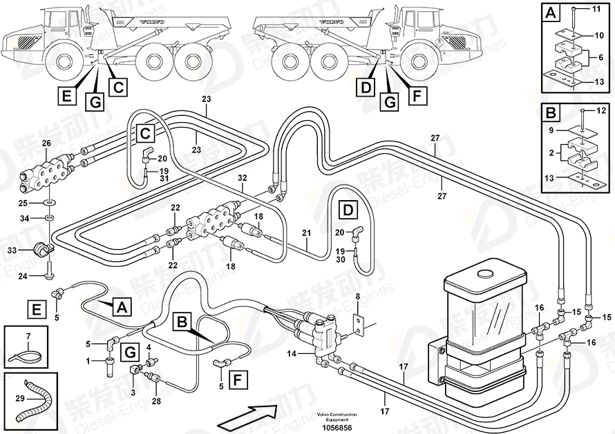VOLVO Distribution block 15125615 Drawing VOLVO Distribution block 15125615 Drawing