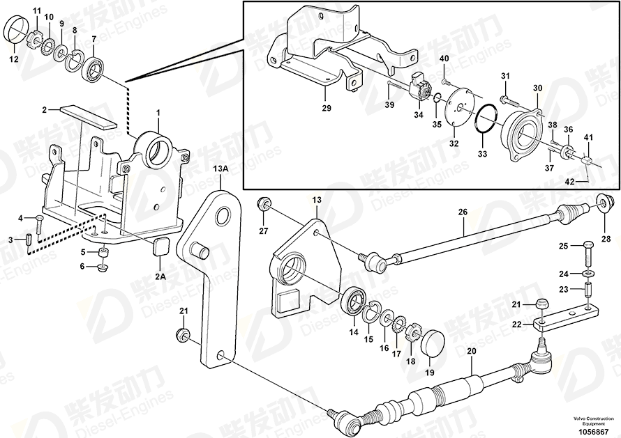 VOLVO Bracket 15043084 Drawing