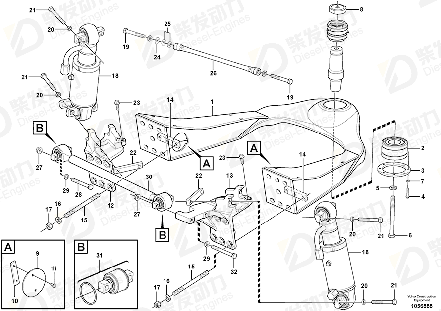 VOLVO Repair kit 11708845 Drawing