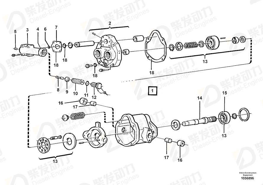 VOLVO Sealing kit 11701267 Drawing VOLVO Sealing kit 11701267 Drawing