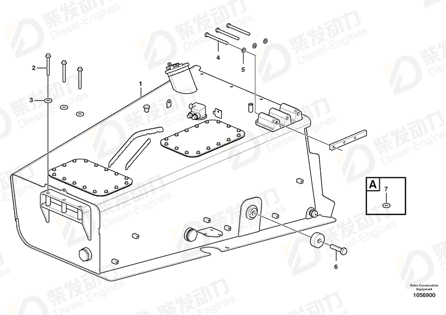 VOLVO Fuel tank 16811338 Drawing