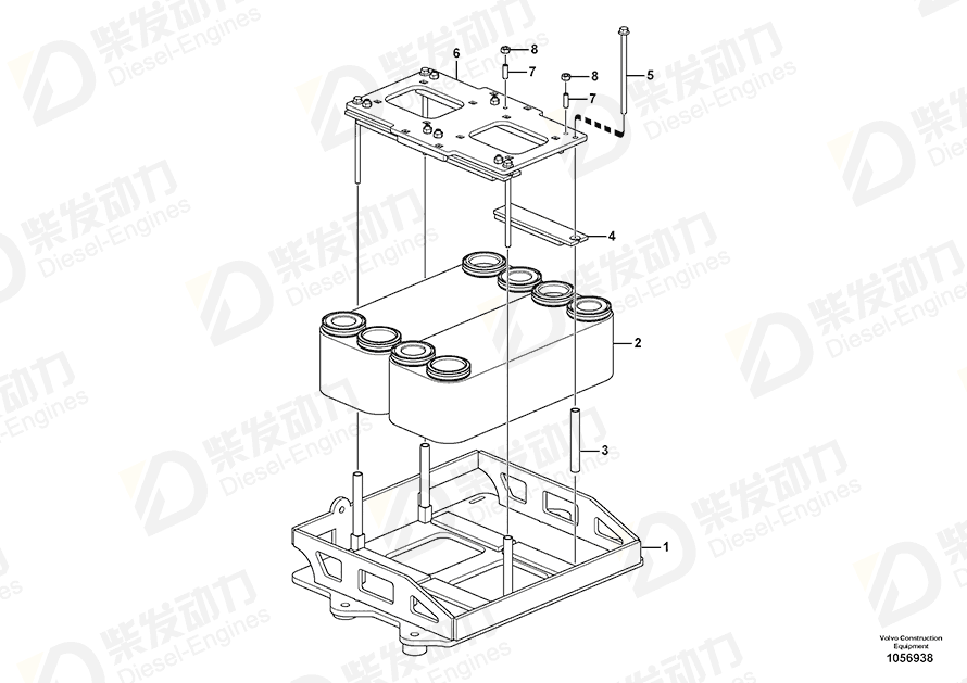 VOLVO Bracket 16845073 Drawing