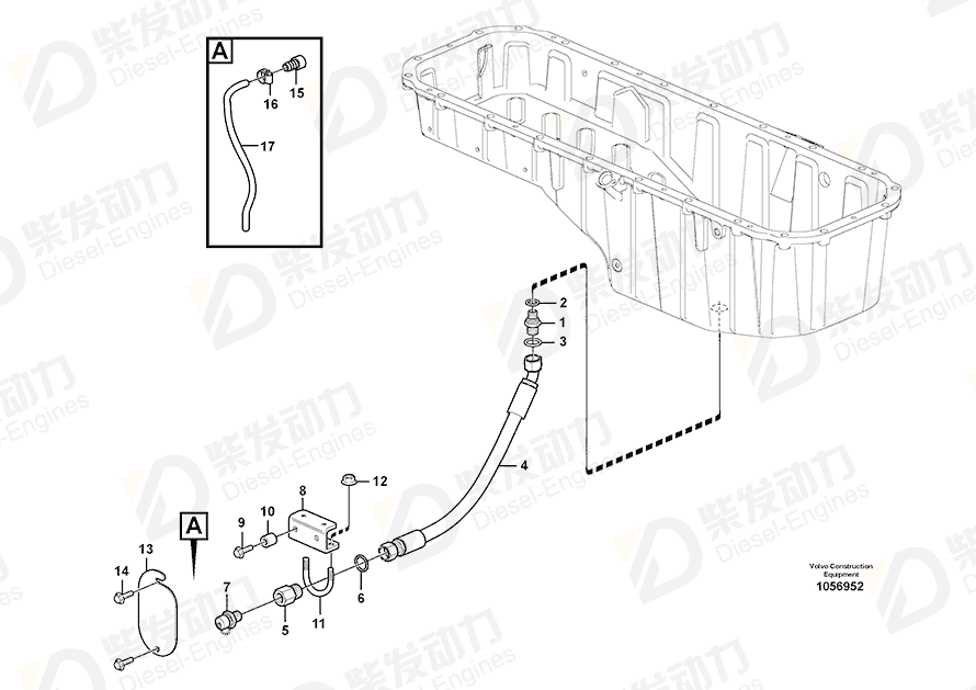 VOLVO Gasket 993600 Drawing