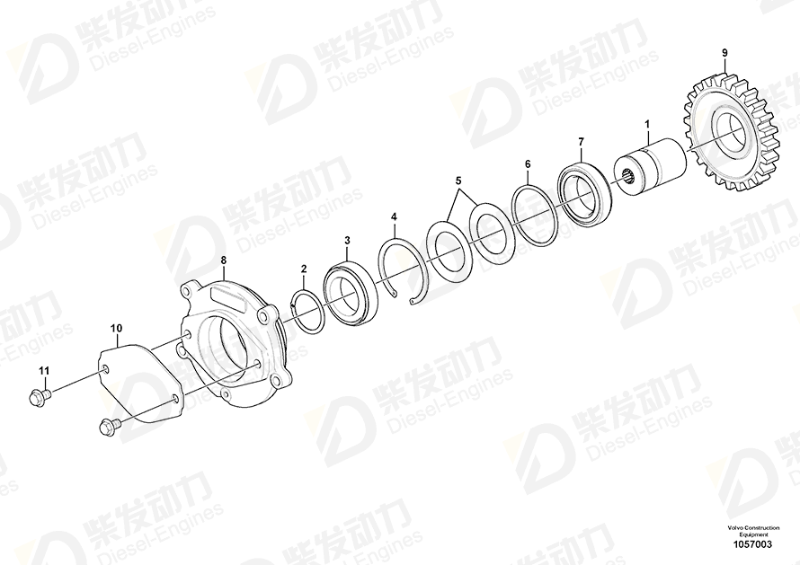 VOLVO Roller bearing 8170946 Drawing