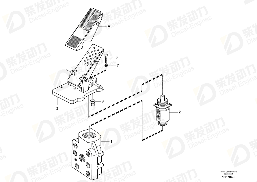 VOLVO Safety washer 15187557 Drawing